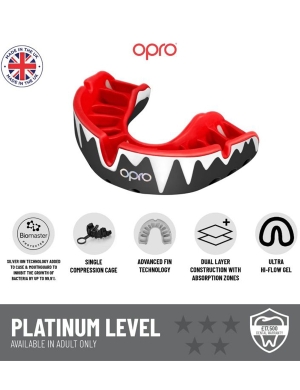 Opro Platinum Elite Fangz Gumshield - Mint Green/Pearl